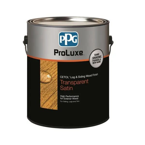PPG SIK42077 ProLuxe Cetol Log & Siding Transparent Satin Wood Finish 1 Gallon
