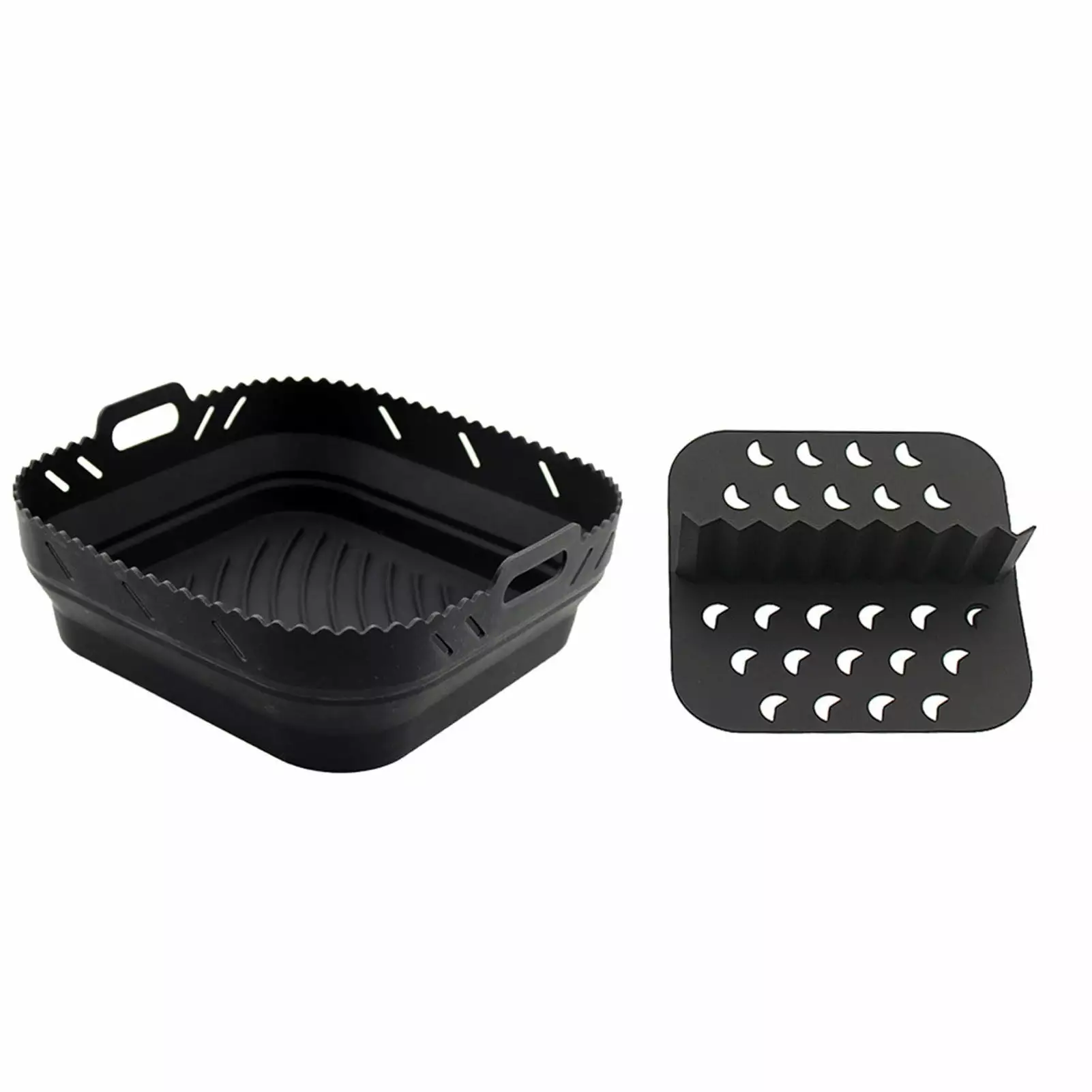 Gardenne Silicone Fryer Binquireet Square Pan Handle Divider Even Heat Distribution