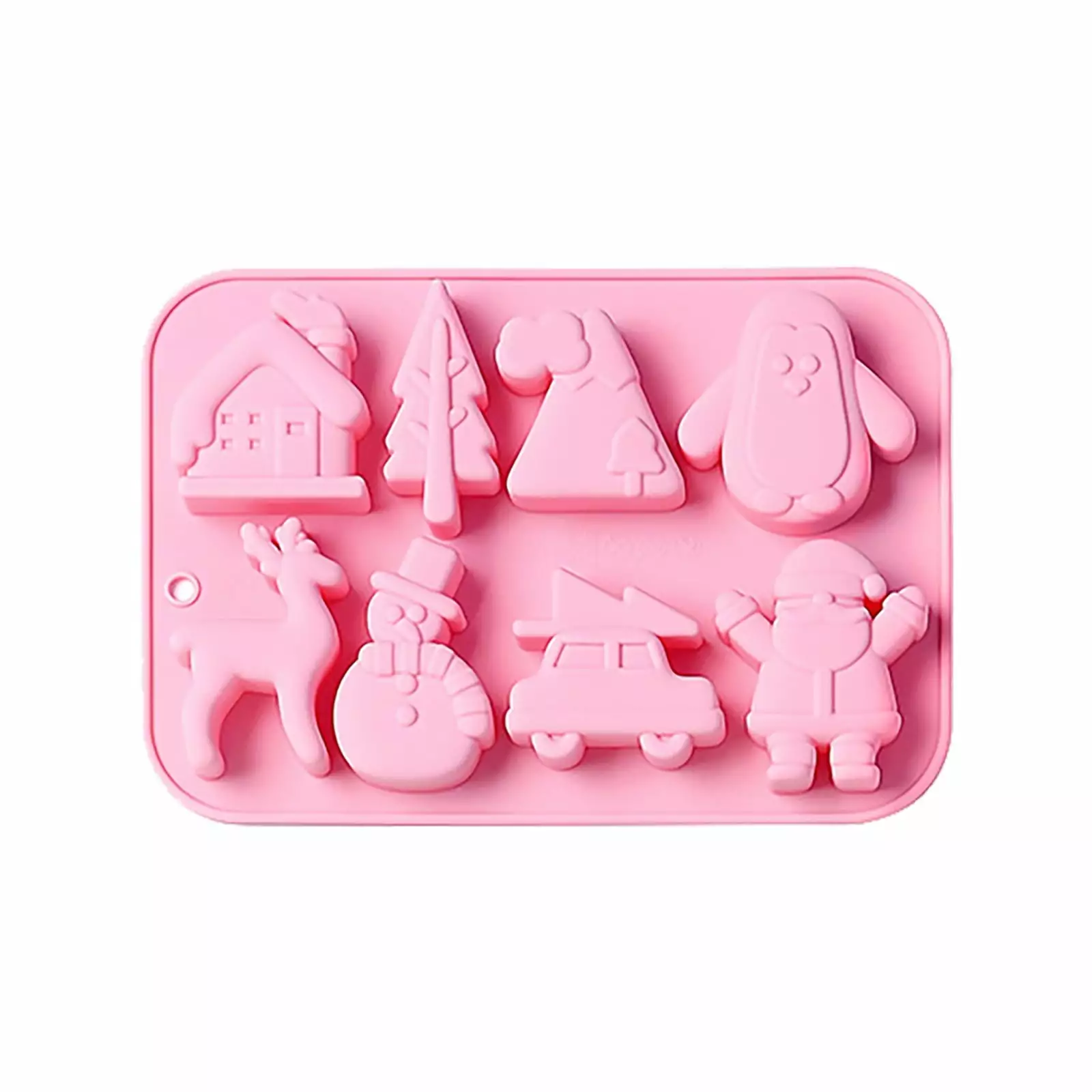 XCXyan Christmas Chocolate Cake Molds - Silicone Non-Stick Baking Molds Candy Chocolate Holiday Treats One