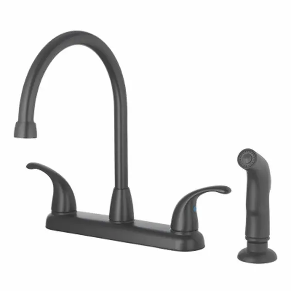HomePointe 109729 Matte Black High Arc Kitchen Faucet Modern Design