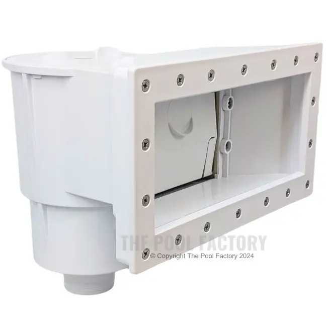 Pool Water Lacus Wide-Mouth Above Ground Thru-Wall Skimmer & Return Fitting - Ivory