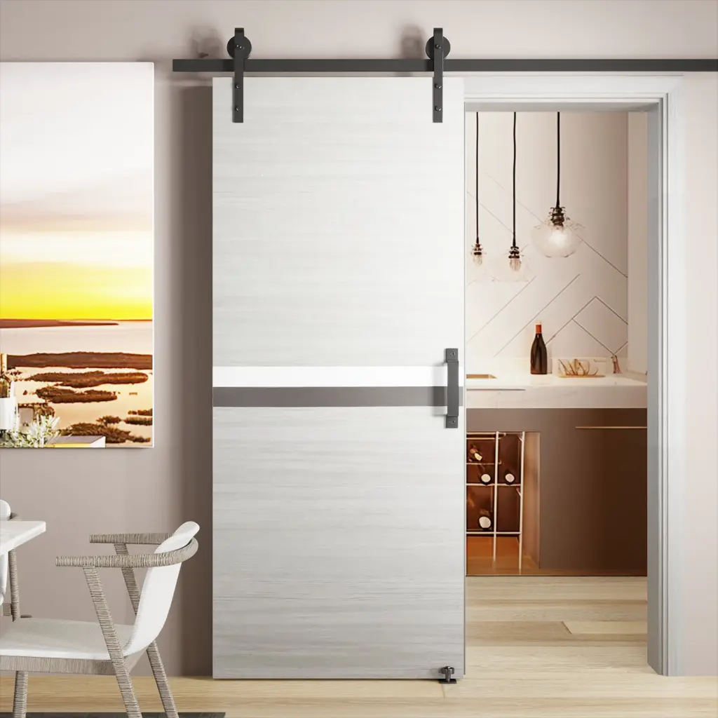 30 X 80 Melamine Merged Door Slab 6.6Ft Sliding Monitor Kit Adjustable Closet Organizer rnb