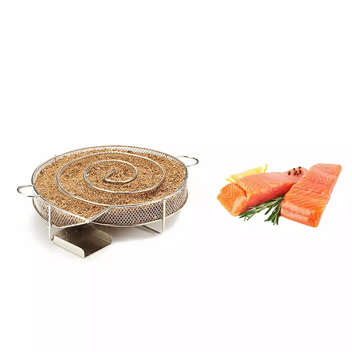 8 Cold Smoke Generator BBQ Grill Smoked Salmon Cheese Pork up to 7 Hours