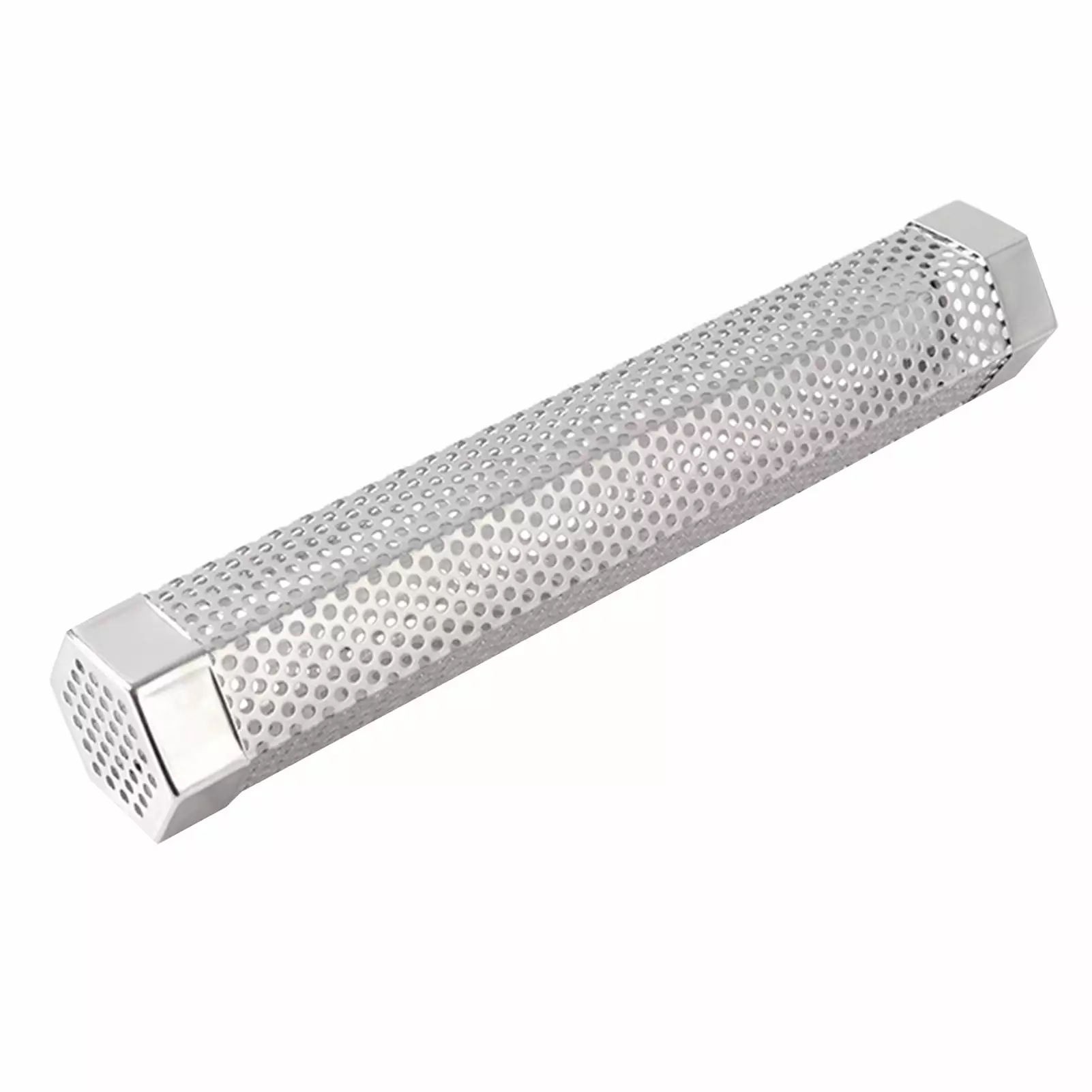 ZCKK Stainless Steel BBQ Smoke Tube Ventilation Holes Heat-Resistant Easy to Clean Reusable Pellet Tube Camping and Grilling
