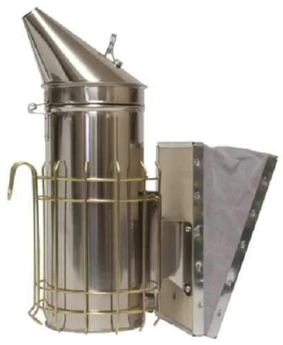 Harvest Lane Honey SMK-104 Stainless Steel Large Bee Smoker Durable