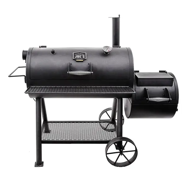 Oklahoma Joe's 17202052 Highland Reverse Flow Offset Smoker Black BBQ Grill Oklahoma Joe’s