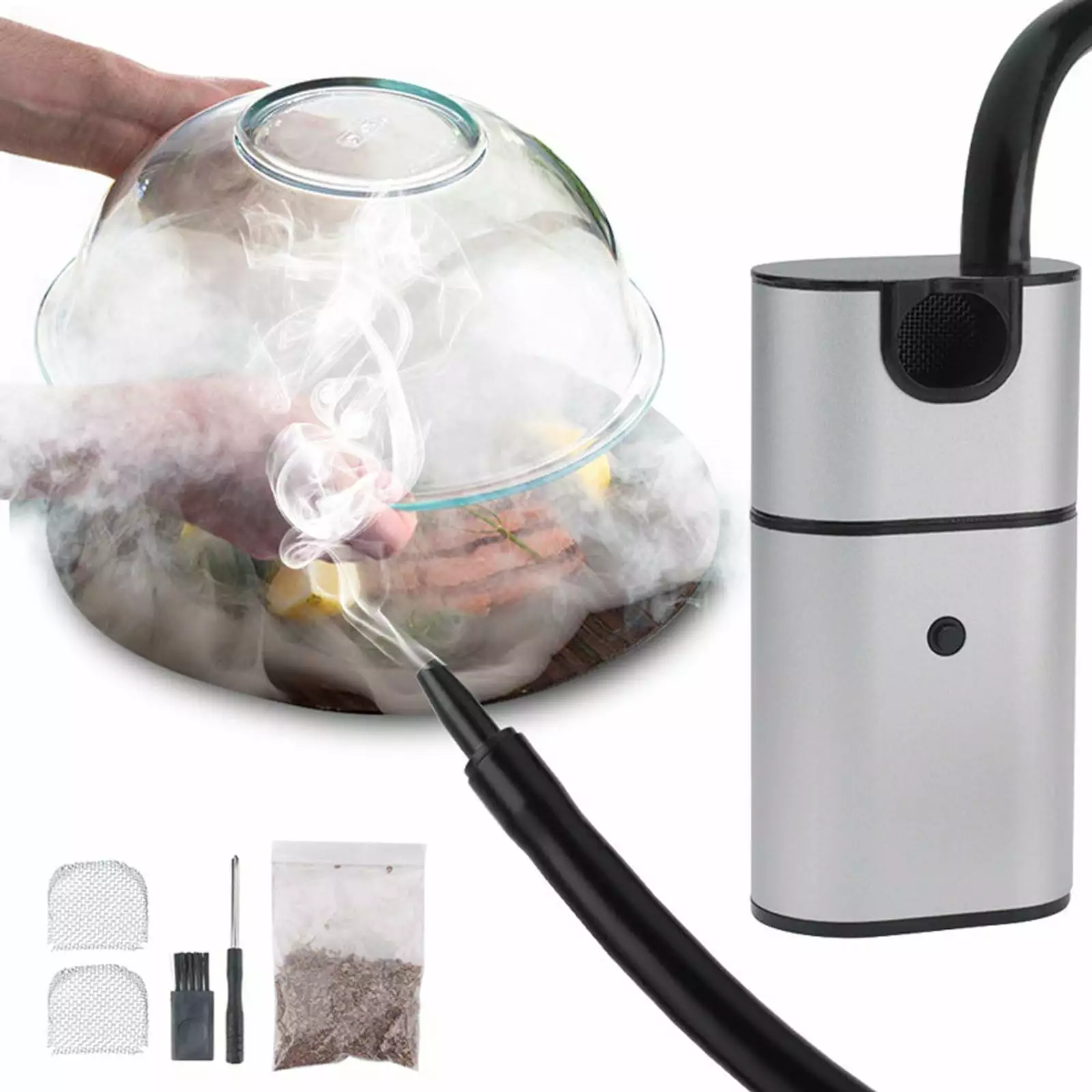 Portable Hand Barbecue Smoker Cold Smoking Cheese Salmon Sausage and Meat