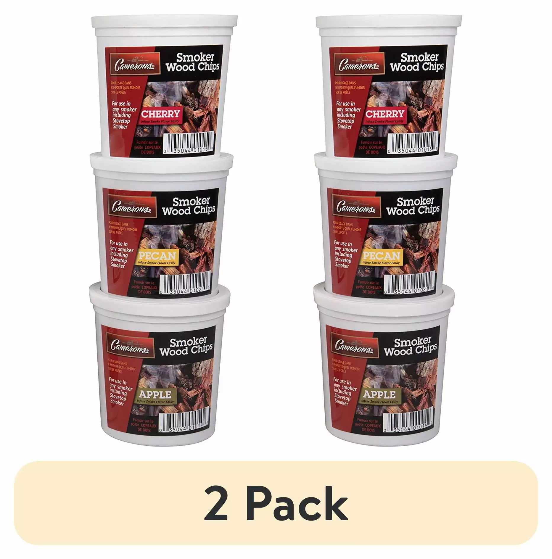 Camerons Wood Smoking Chips Variety Gift Set 8 Pints Extra Fine Cut Sawdust Smoking Guns Smokers Smoke Boxes