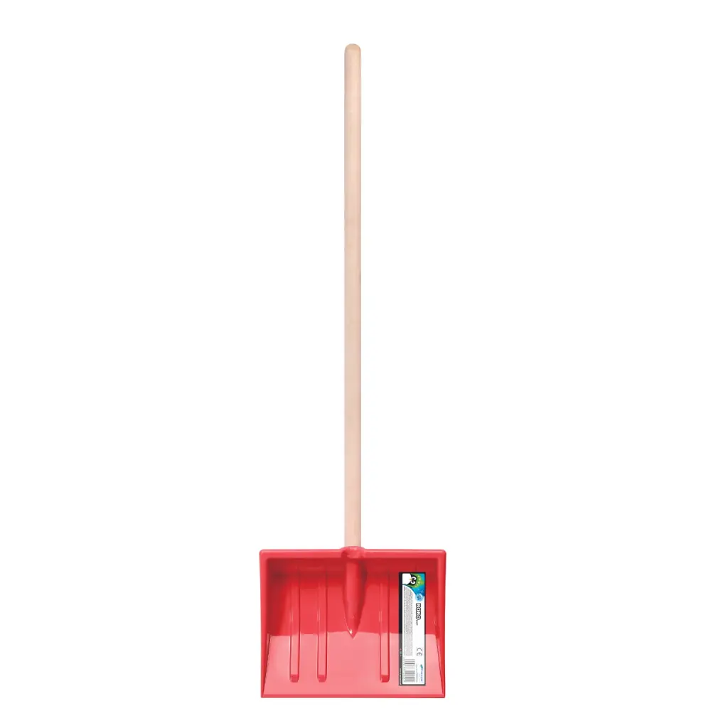 Push Style Prosperplast snow shovel, children, wooden handle, ruby, Bobo