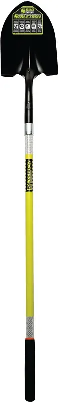Structron S600 49750 Shovel, 9-1/2 W Blade, 14 ga Gauge, Steel Blade, Fiberglass Handle, Extended Handle, 48 L Handle