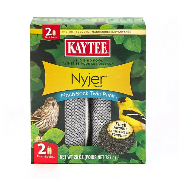 Kaytee 100061954 Finch Sock Wild Bird Instant Feeder Nyjer Seed 26 Oz