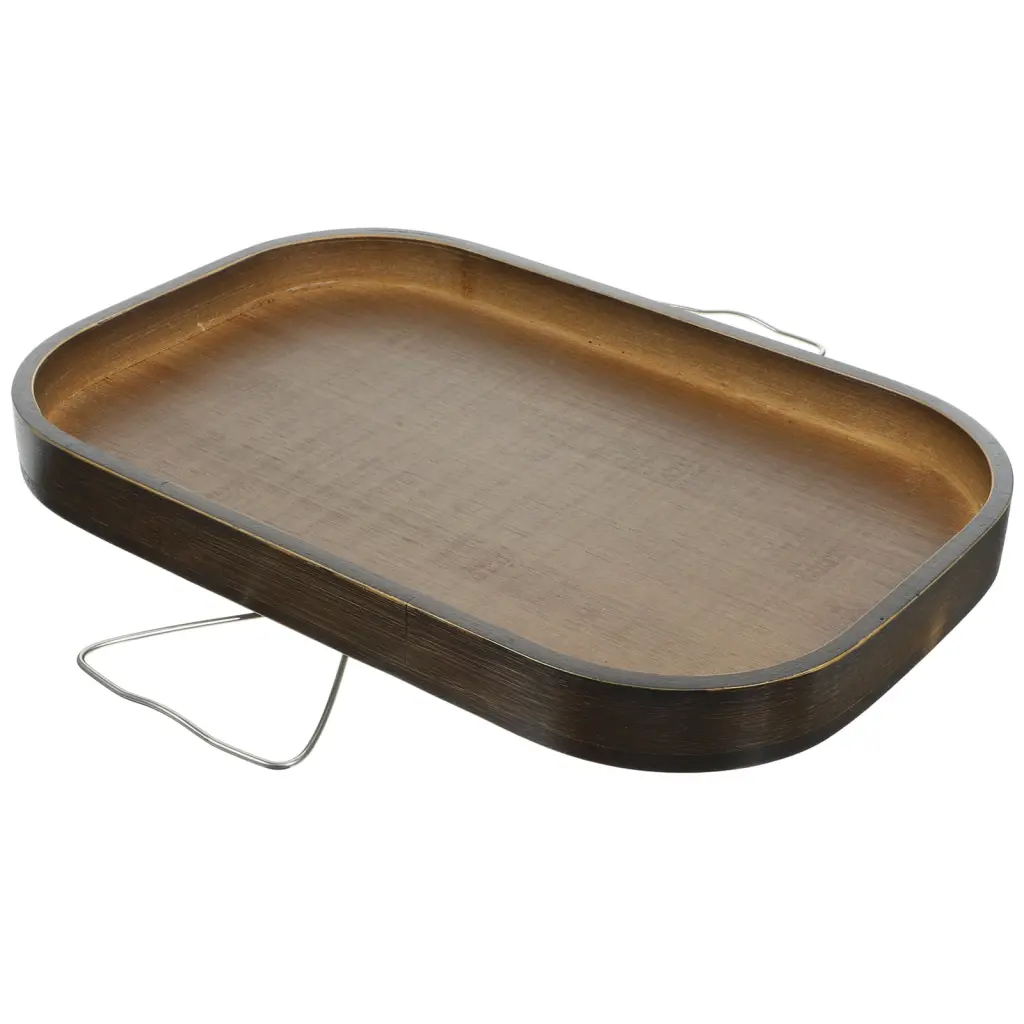 Bamboo Sofa Armrest Table Oblong Couch Arm Tray Snacks Remote Drinks Eease