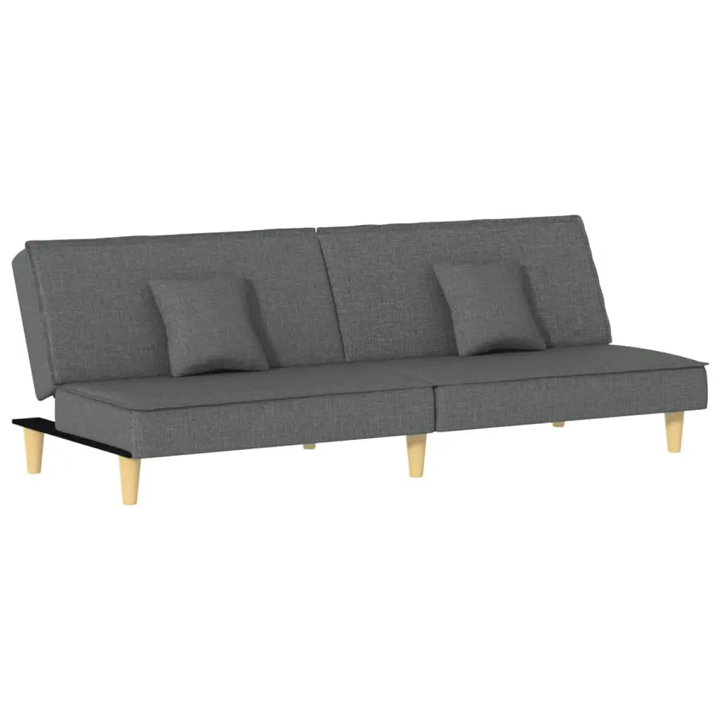 Sofa Bed Dark Gray Fabric Convertible Furniture Small Spaces