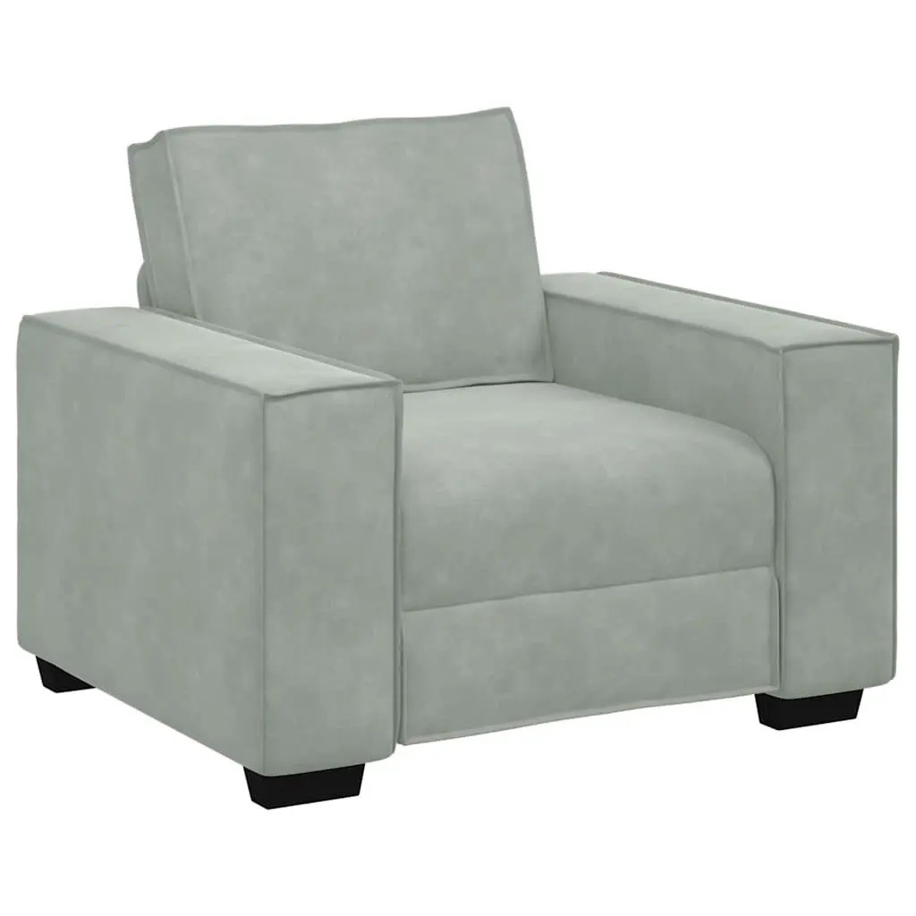 2-Seater Sofa Black 47.2 Inch Velvet Living Room Furniture