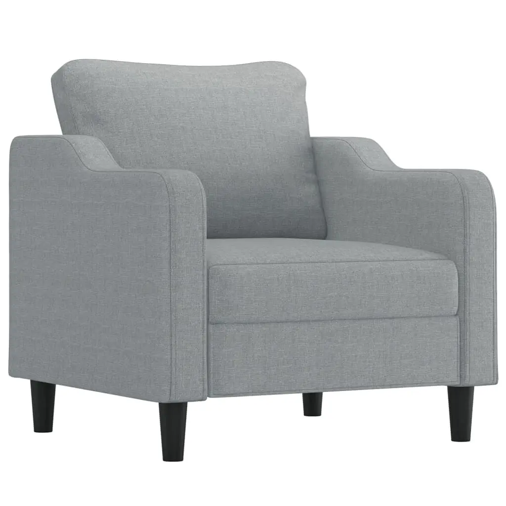2-Seater Sofa Dark Gray 47.2 Inch Fabric Living Room Couch
