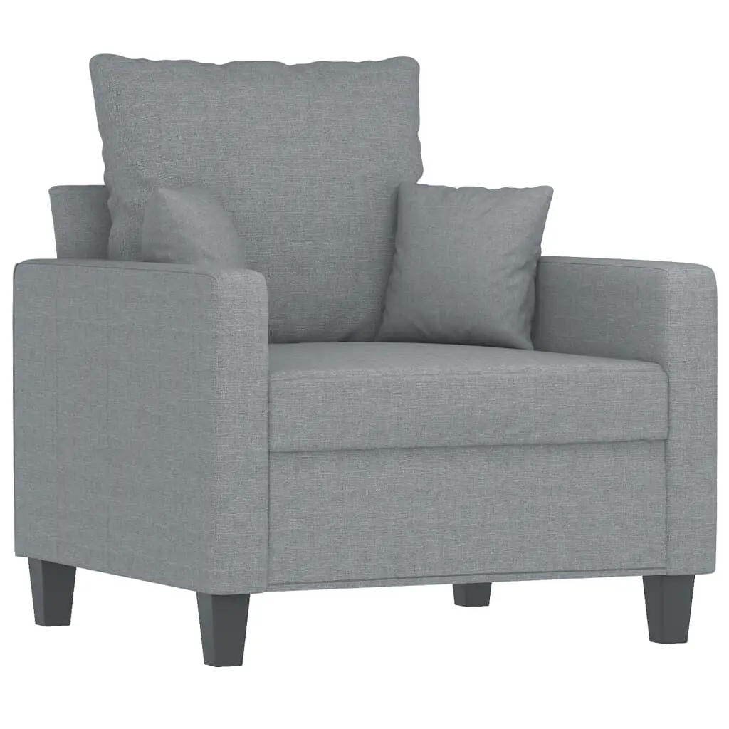 2-Seater Sofa Dark Gray 47.2 Inches Fabric Living Room Couch