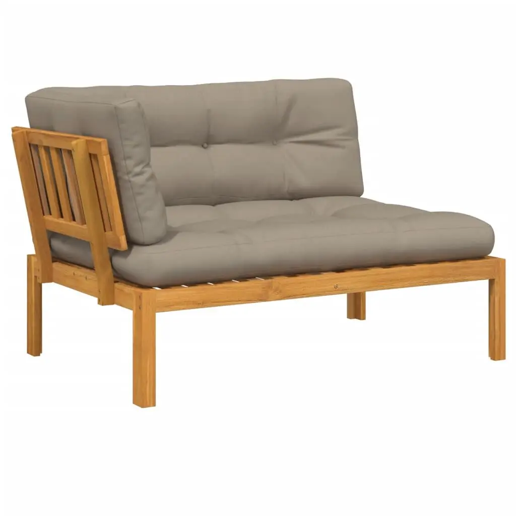 Patio Pallet Corner Sofa Cushions Solid Wood Acacia Outdoor Seating