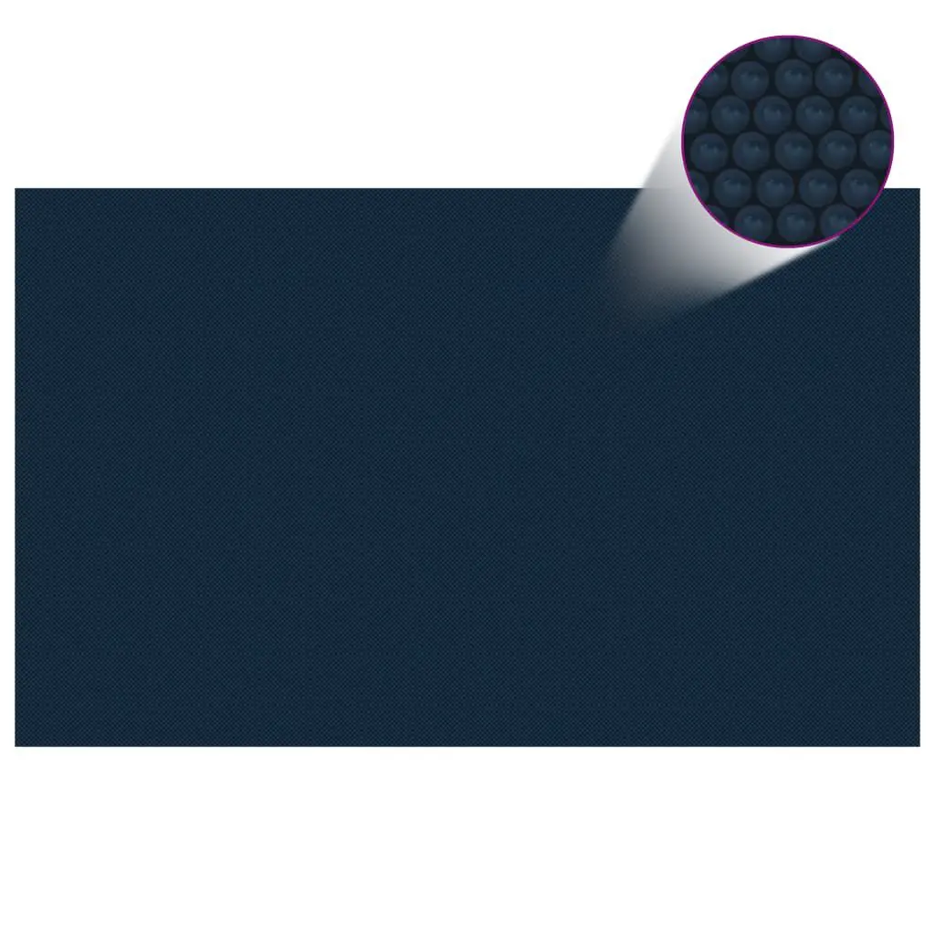 Floating PE Solar Pool Film 102.4x63 Inches Black and Blue Swimming Pool Cover