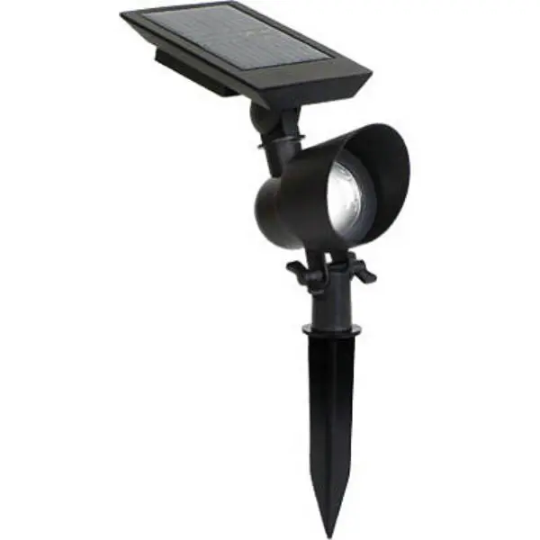 Four Seasons SPS2-P2-BK-1 High-Output Natural Solar LED Flood Light Black Outdoor Security Four Seasons Courtyard