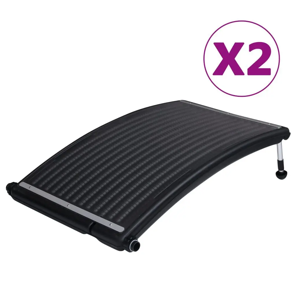 Curved Pool Solar Heating Panels 2 Pack 43.3x25.6 Inches Solar Pool Heater