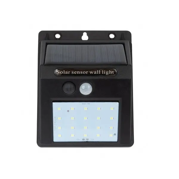 Fusion 25664 Solar Motion Sensor Wedge Light Black Security Lighting