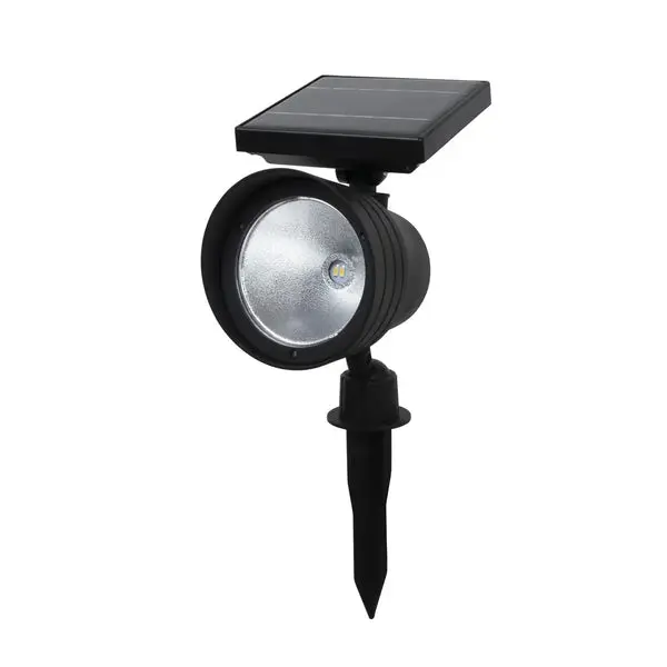 Fusion 26161 Solar Spotlight Black Outdoor Landscape Lighting