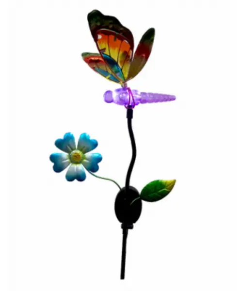 Headwind Consumer 830-1676 Solar Hummingbird Metal and Glass Stake Light Outdoor Decor