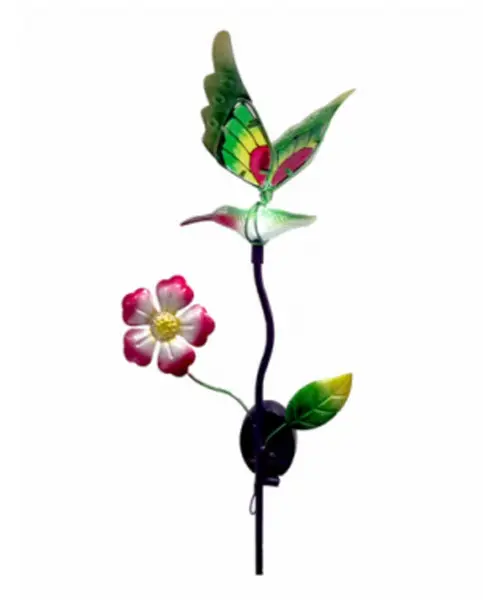 Headwind Consumer 830-1677 Solar Dragonfly Metal and Glass Stake Light Yard Decoration