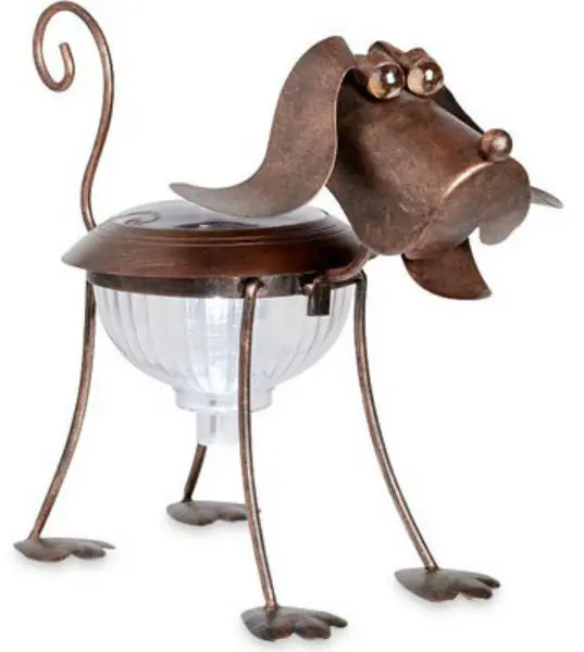 Smart Solar 3565WRM1 Metal Solar Dog Accent Light Yard