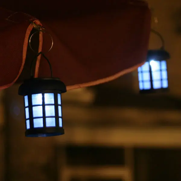 Smart Solar 3782WRM2 Umbrella Hanging Solar LED Lanterns 2-Pack Outdoor Lighting