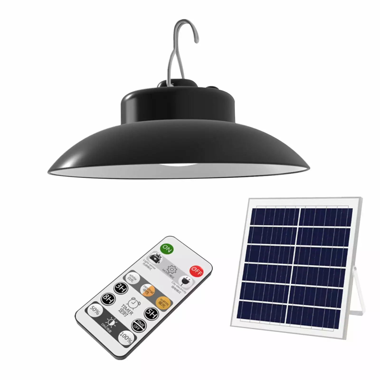 Solar Umbrella Lights Outdoor Remote Control 3 Brightness Modes Beach Tent TFHENGQQ