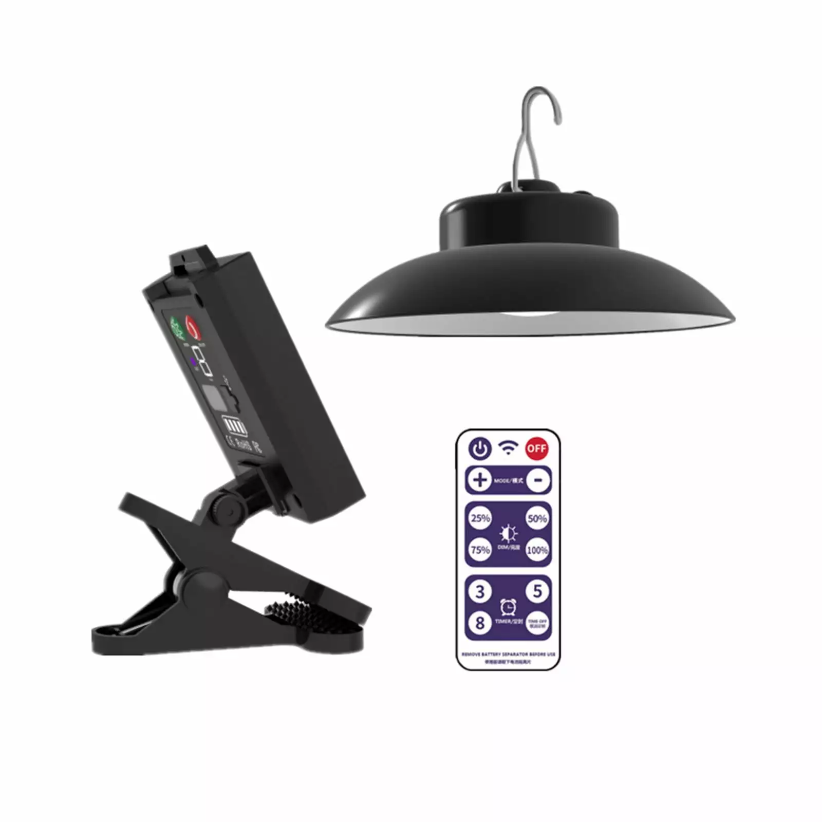 Patio Umbrella Solar Lights Remote Control Outdoor Timed LED Umbrella Beach Tent Camping Garden Party SZBAOAN