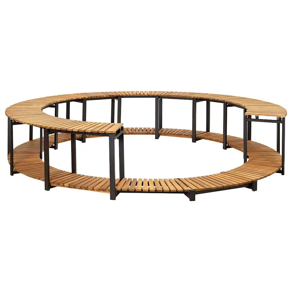 Spa Surround 107.5x20.9 Inch Solid Acacia Wood Hot Tub Deck