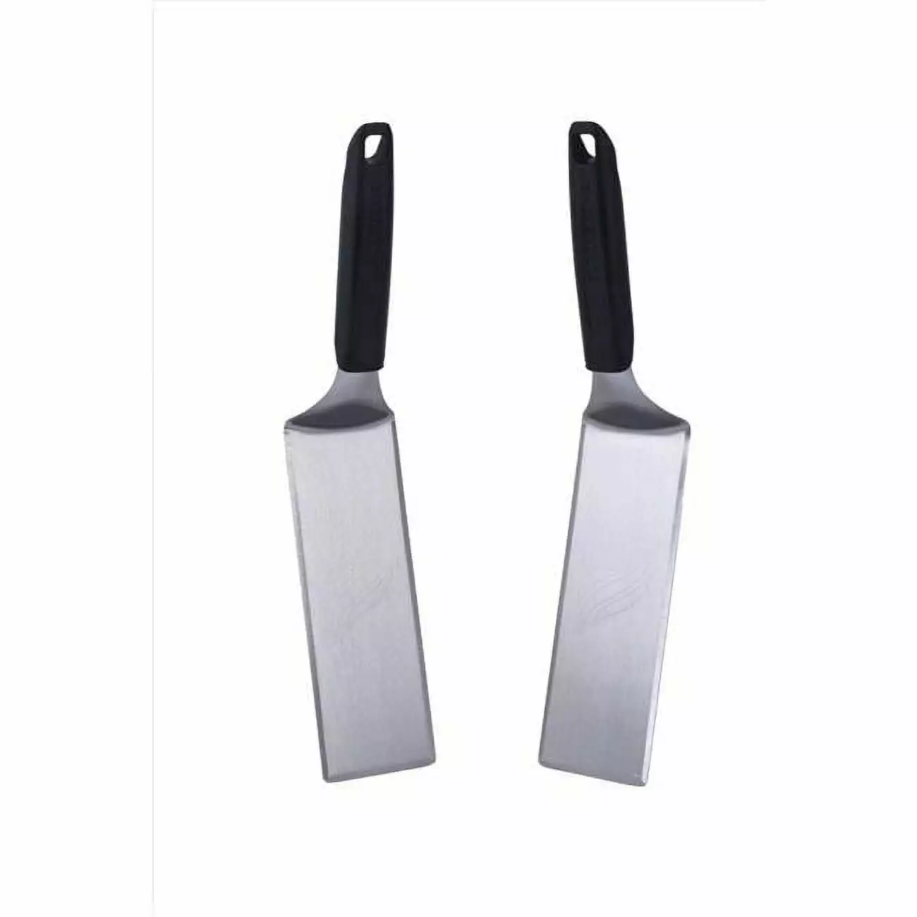 Blackstone Deluxe Stainless Steel Griddle Spatulas 2-Piece Set Black & Silver 1