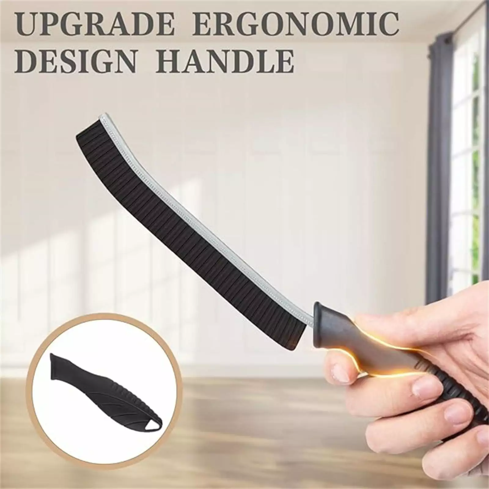 Hard Bristle Crevice Cleaning Brush Tile Grout Toilet Kitchen Bathroom Window Monitor Vehicle Faucets Countertops and Grill