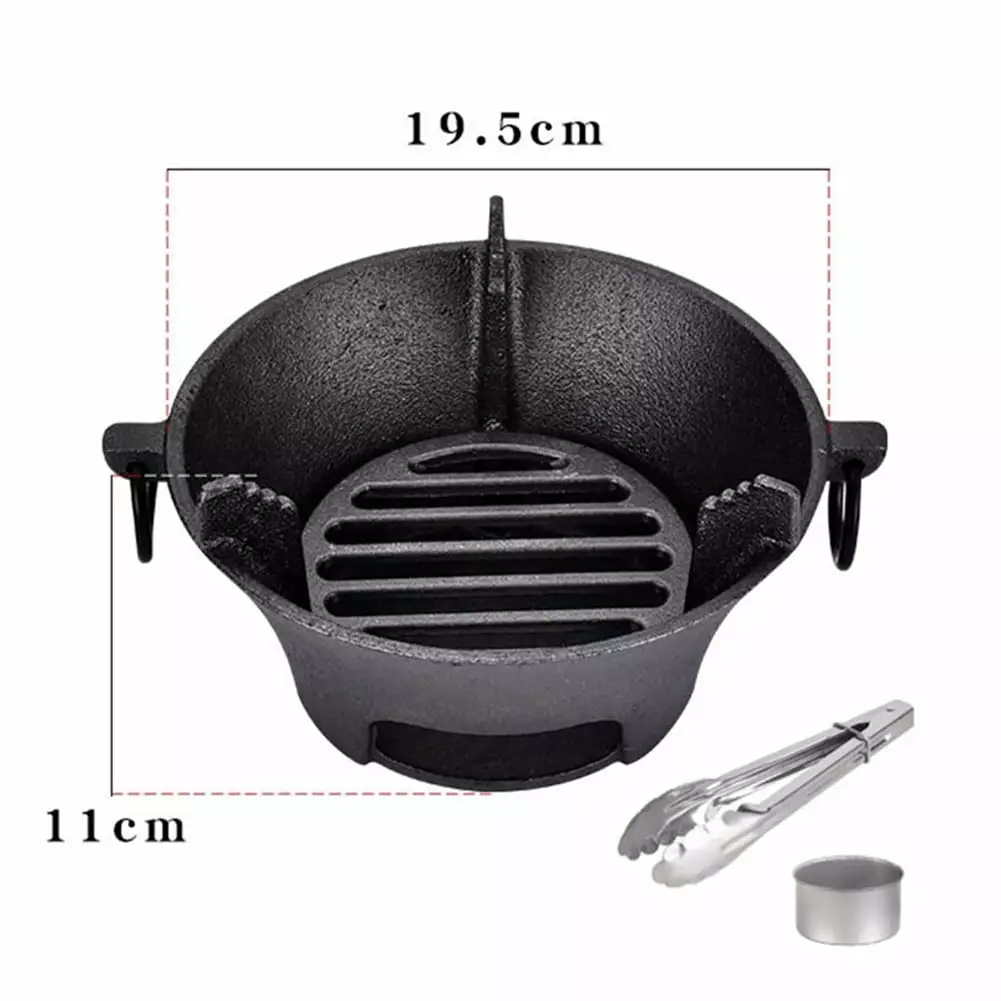 Bosisa Cast Iron Charcoal Stove Korean Cooktop Japanese Barbecue Grill Oven Outdoor Cooking