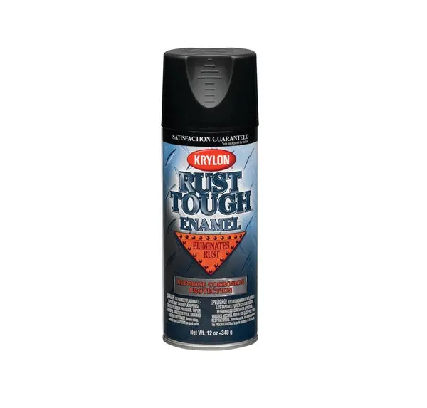 Krylon K09203007 Rust-Preventative Enamel Paint Black 12 Oz Spray Paint