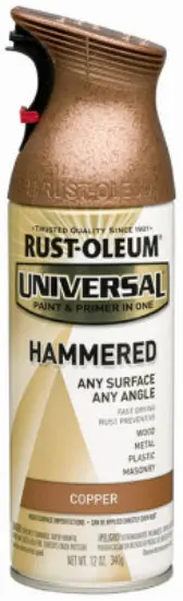 Rust-Oleum Universal Hammered Spray Paint Copper 12 Oz Metal Surfaces