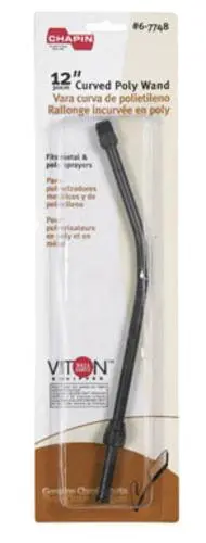 Chapin 6-7748 Poly Curved Extension Tube 12 Inch Black Sprayer Accessory