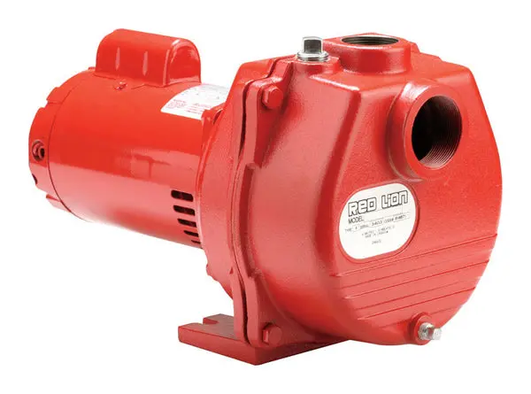 Red Lion RLSP-200 Cast Iron Sprinkler Pump Red 2 HP Water Pump