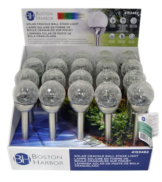 Boston Harbor 24138 Solar Stake Light 12 Lumens Outdoor Lighting