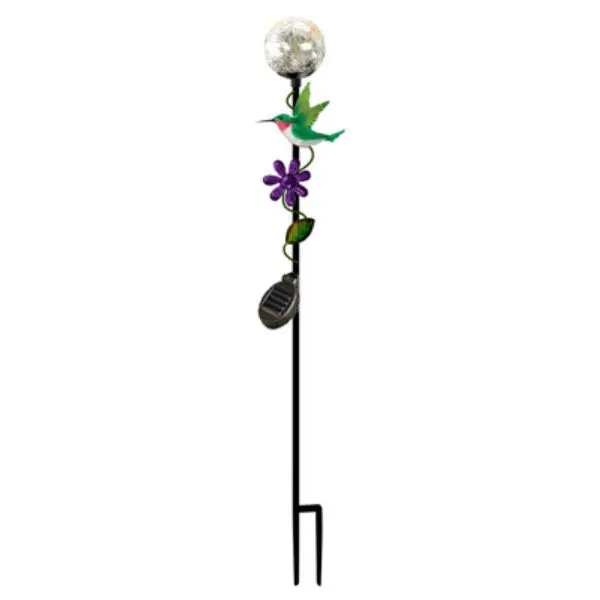 Four Seasons 830-1430 Solar Color-Changing Ball Hummingbird Stake Light Four Seasons Courtyard