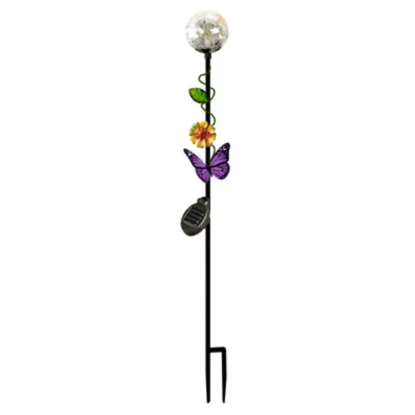 Four Seasons 830-1431 Solar Color-Changing Ball Butterfly Stake Light Four Seasons Courtyard