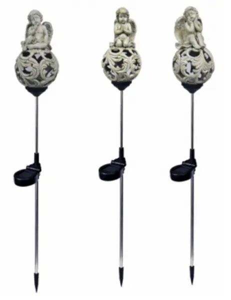 Headwind Consumer 830-1382 Solar Color Changing Resin Angel Stake Light