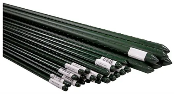 Miracle-Gro SMG12035 Super Steel Plant Stake Green Plastic Coated 2 Feet 4-Pack Garden Support