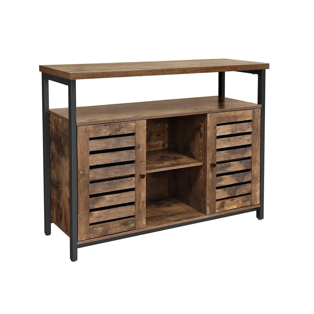 Floor Standing Cabinet Doors and Shelves Home Storage VASAGLE