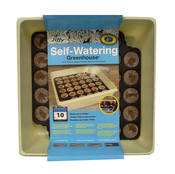 Jiffy T34HG Self Watering Greenhouse Seed Starter Kit 32 Count