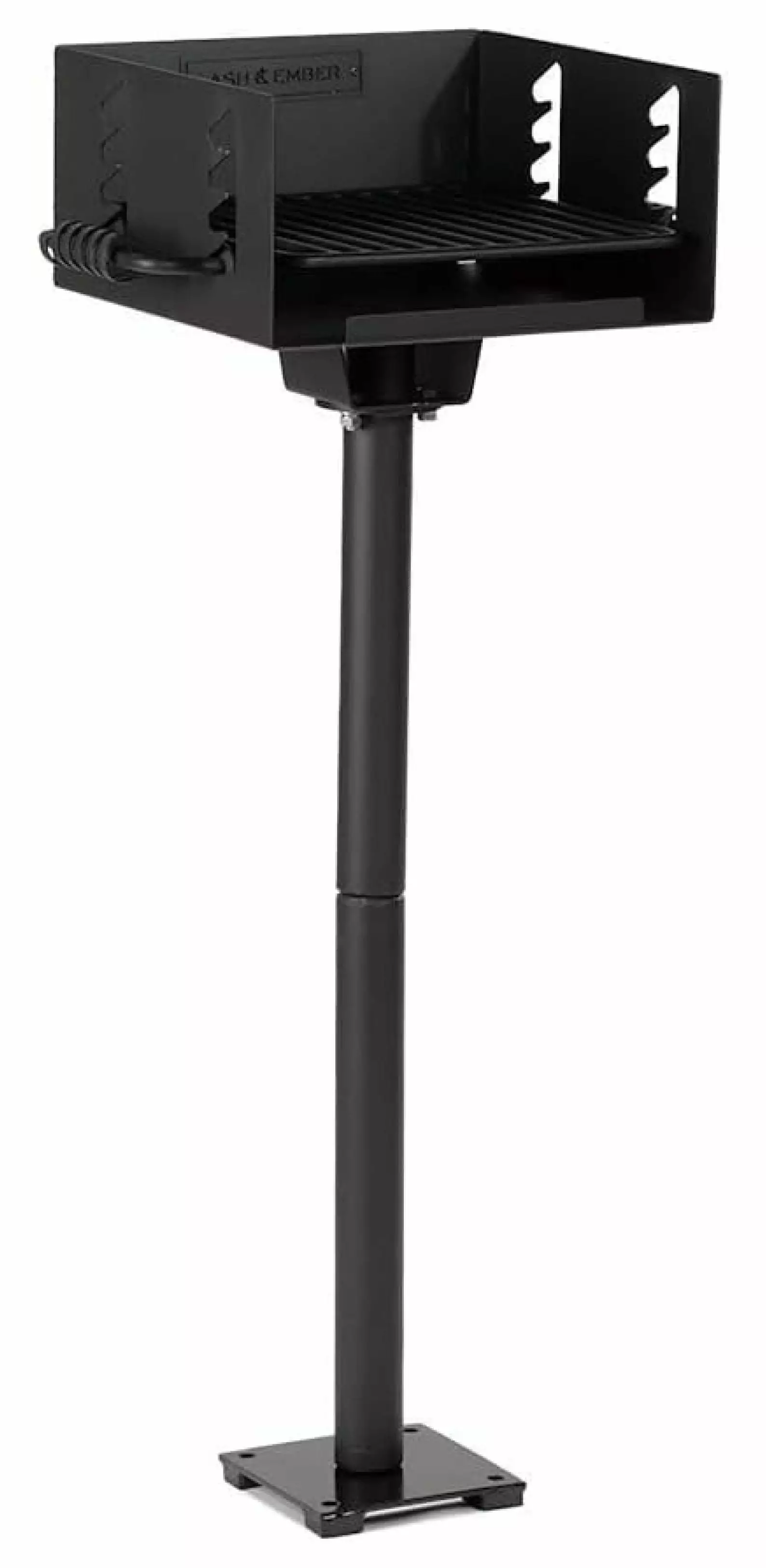 Park-Grill V2 256 Sq Charcoal Grill Base Anchor Single Post Outdoor BBQ 256