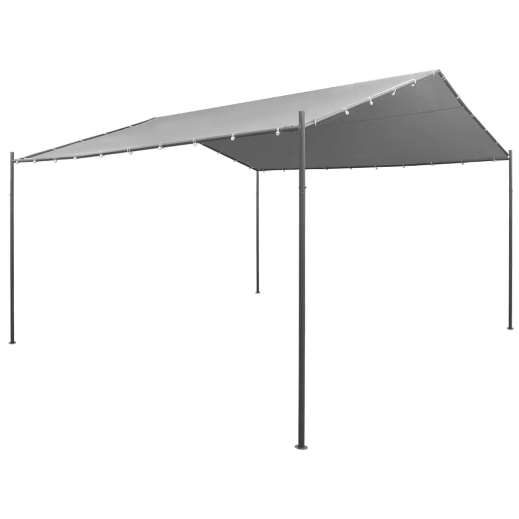 Garden Gazebo Steel 157.5x157.5x102.4 Inches Anthracite Outdoor Shelter
