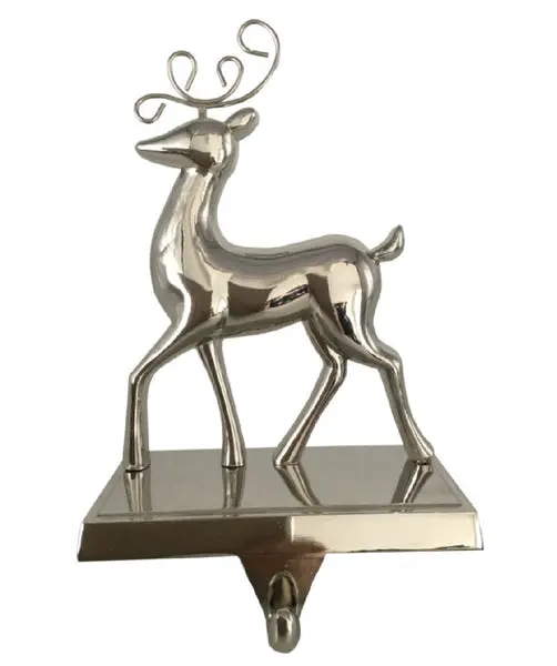 Santas Forest 12605 Reindeer Christmas Stocking Holder Holiday Mantel Decor